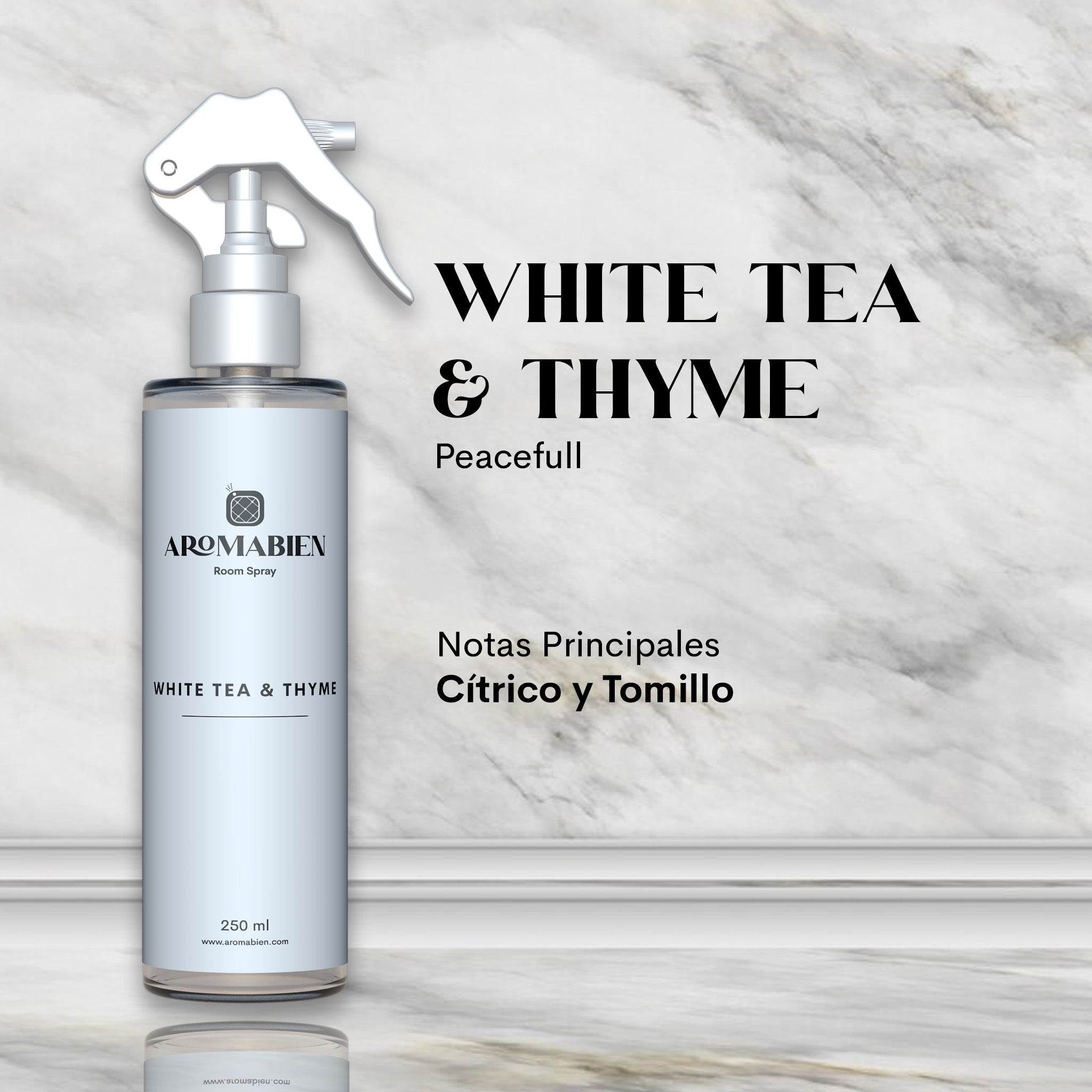 White Tea & Thyme Room Spray – Aromabien